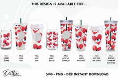 Eye Love Hearts Starbucks 24oz Acrylic Tumbler Cup SVG File Product Image 3