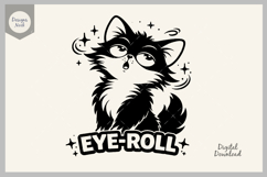 Cute Cat SVG, Cat Silhouette, Kitten Svg, Cute Cat Clipart Product Image 1