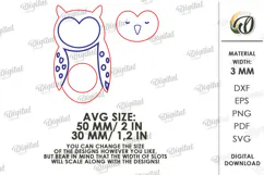 Animals Eyeglass Holder Brooch Laser Cut. Glasses Holder SVG Product Image 3