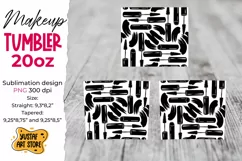 Eyelash Tumbler sublimation template. Woman tumbler design Product Image 2