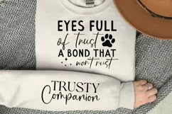 Eyes Full Of Trust A Bond That Sleeve SVG, Dog SVG Design Product Image 3