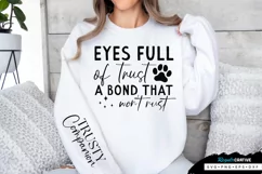 Eyes Full Of Trust A Bond That Sleeve SVG, Dog SVG Design Product Image 1