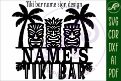 Tiki bar personalized name sign Product Image 6