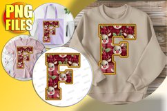 F Doodle Letter Style Print Jolly Holiday Style! Product Image 1