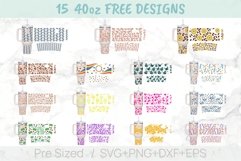 Ghost 40oz Quencher Tumbler, Spooky Season, Halloween, Bat Product Image 3