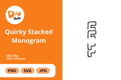 Quirky Stacked Monogram Product Image 1