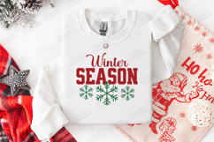 Winter Season Snowflake Holiday Shirt Design Product Image 2