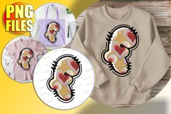 F Doodle Letter Valentine Loving Playful Heart! Product Image 1