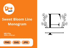 Sweet Bloom Line Monogram Product Image 1