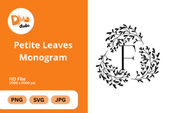 Petite Leaves Monogram Product Image 1