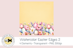 Watercolor PNG 300dpi Easter Edges 2 Product Image 7