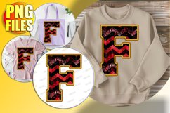 F Doodle Letter Style PNG Whimsical Winter Character! Product Image 1