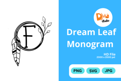 Dream Leaf Monogram Product Image 1