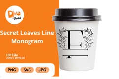 Secret Leaves Line Monogram Product Image 1