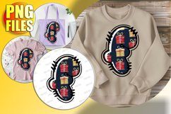 1 Doodle Letter Style Sublimation Merry Holiday Vibes! Product Image 1