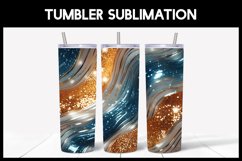 10 Blue Gradient Abstract Glitter Tumbler Seamless Tumbler Product Image 11