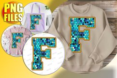 F Doodle Letter Style Print Cheerful Festive Character! Product Image 1