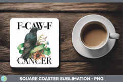 GorgeousF-CAW-F CANCER Square Coaster design.