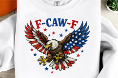 F-Caw-F Funny Patriotic Eagle USA Png Product Image 1