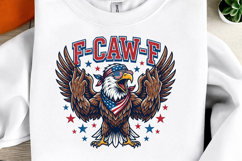 F-Caw-F Funny Patriotic Eagle USA Png Product Image 1