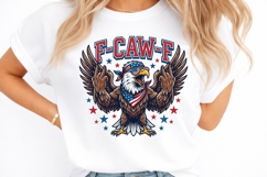 F-Caw-F Funny Patriotic Eagle USA Png Product Image 2