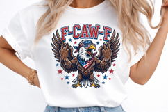 F-Caw-F Funny Patriotic Eagle USA Png Product Image 3
