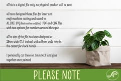 Rabbit Face Wall Clock SVG, Laser Cut Clock Design Product Image 6