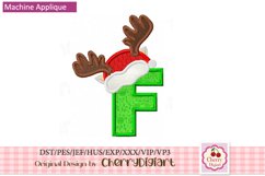 Reindeer Monograms Alphabet machine embroidery bundle 2311A Product Image 3