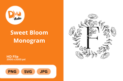 Sweet Bloom Monogram Product Image 1