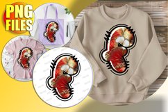 F Doodle Letter Valentine Festive Bright Spirit! Product Image 1