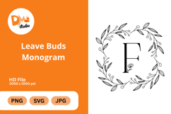 Leave Buds Monogram Product Image 1