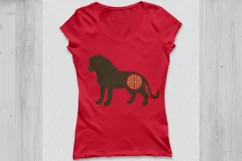 lion SVG, lion monogram svg, lion cut file, animal svg, lion Product Image 3