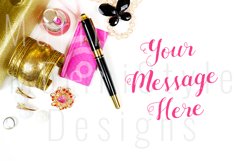 Feminine Desktop Mockup, jewelry &amp; fashion stock photo 250 Product Image 1