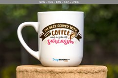 Coffee and a side of Sarcasm svg design | printable Product Image 1