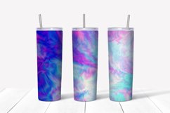 Blue Abstract Sublimation Skinny Tumbler Wrap Bundle Product Image 6