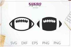 Football Ball - Cut file SVG DXF EPS PNG JPG Product Image 1