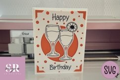 Birthday card insert design| Paper cutting | Cricut Joy svg Product Image 2
