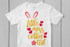 Little Miss Cotton Tail - Easter SVG EPS DXF PNG Cut File Product Image 2