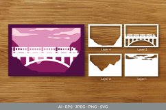 Landscape Layered Papercut 3D Product Image 1