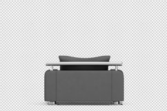 Isometric Arm Chair 3D isolated render Product Image 1