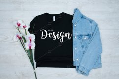 Bella Canvas 3001 Black T-shirt Mockup Unisex Tee Mockup Product Image 1