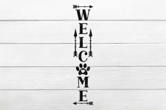 Welcome Porch Sign SVG, Vertical Sign Svg, Front Porch Product Image 2