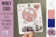Anniversary Money card | Paper cutting | Money card SVG Product Image 1