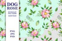 Watercolor floral pattern. Digital paper Product Image 1