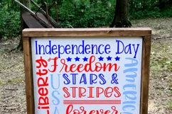 Patriotic Subway Art SVG | Patriotic SVG file | 4th of July Product Image 2