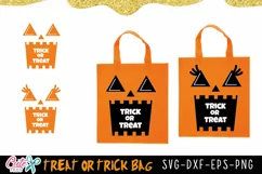 Trick or Treat pumpkin for tote bag | Halloween svg files Product Image 3