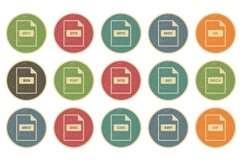 Set Of File Format Icons Product Image 1