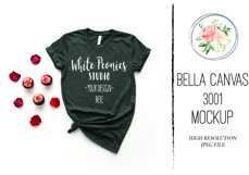 Dark Grey Heather Bella Canvas 3001 Shirt Mockup Product Image 2