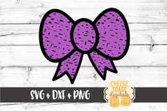 Hair Bow - Distressed - Valentine's Day SVG PNG DXF Files Product Image 2