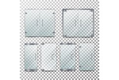 Glass Door Transparent Vector. Front For Office Or Boutique. Product Image 1